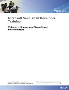 Microsoft Visio 2010 Developer Training