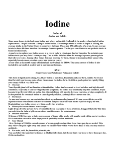 Iodine Iodoral - Innovative Medicine
