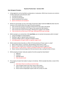 Keystone Practice Quiz Summer 2014 w/answers