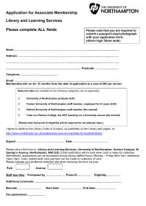 Associate membership application form