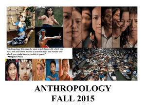 ANTH 001 Introduction to Social & Cultural Anthropology