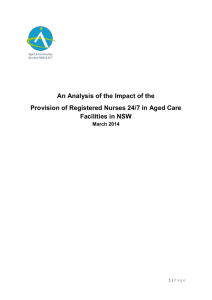 An Analysis of the Impact of the Provision of Registered Nurses 24/7