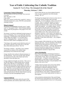 Handout for - St. Mary of the Miraculous Medal Catholic Church