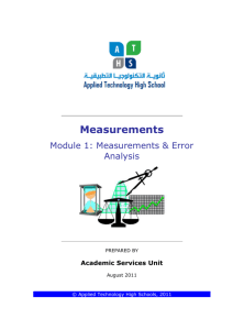 Module_1 - Measurements and Error Analysis