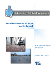Model Facilities Plan for Snow and Ice Control – Version 1