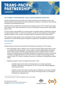OUTCOMES: professional and OTHER BUSINESS services