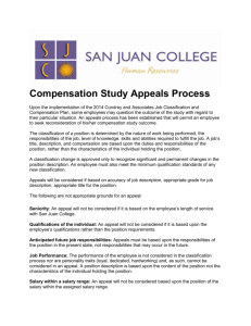 Compensation Study Appeals Process