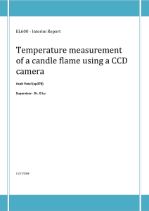 Temperature measurement of candle flame using a - XP