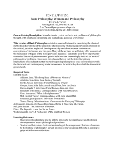 Women and Philosophy