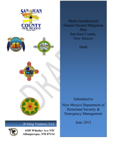 Goals, Objectives and Mitigation Actions - San Juan County