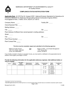 compliance status notification form