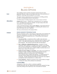 Issue Paper #3 - Billing Options