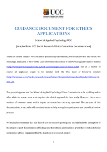 Ethics Application Guidelines