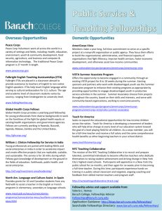 Public Service & Teaching Fellowships