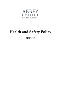 Health and Safety - Abbey College Cambridge