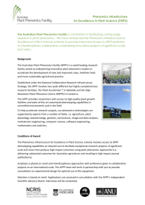APPF Phenomics Infrastructure for Excellence in Plant Science