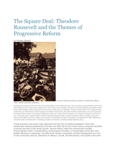 Theodore Roosevelt and the Themes of Progressive Reform