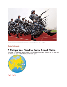 5 Things You Need to Know about China