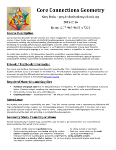 Core Connections Geometry - Ankeny Community School District