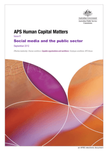 Social media and the public sector