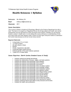 Health Sciences 1 - Buncombe County Schools