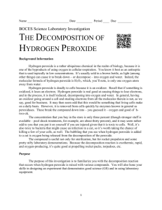 The Decomposition of Hydrogen Peroxide