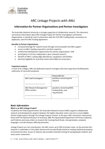 Info Sheet for Linkage Partner Organisations - Services