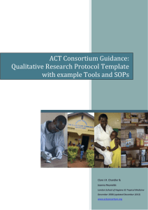 Qualitative Methods Protocol Template with