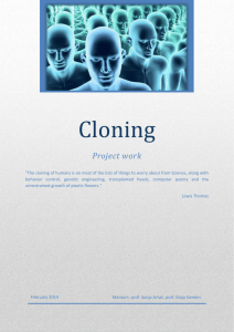 Therapeutic cloning