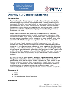 Activity 1.3 Concept Sketching Introduction