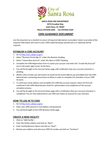 CERS GUIDANCE DOCUMENT 2015