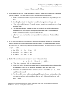 Homework Problems Sheet - Distance Education @ NCSSM