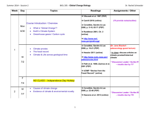 GCB Schedule – Summer 2014