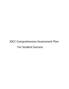JDCC Comprehensive Assessment Plan (ACCA) Fall 2012