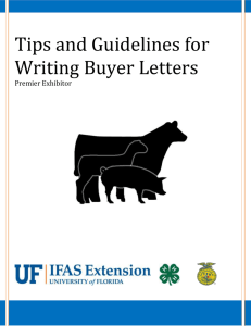 Tips and Guidelines for Writing Buyer Letters