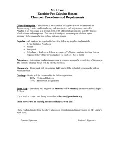 Excelsior_PreCalc_files/Classroom Procedures