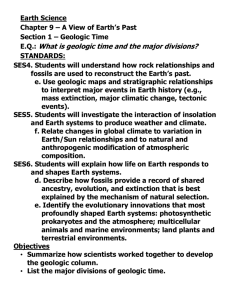 Section 1 – Geologic Time