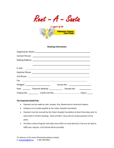 Rent *a- Santa in support of