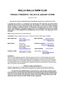 Revised 2014 January Storm Meet Information
