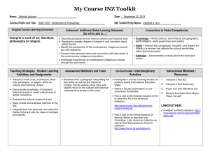 My Course INZ Toolkit