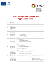 Application form Circle of Innovative Cities