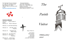 Visitor - The Federated Church of Orleans