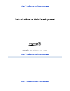 An introduction to web programming