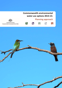 Commonwealth environmental water use options 2014