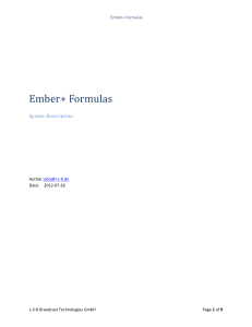 Ember+ Formulas