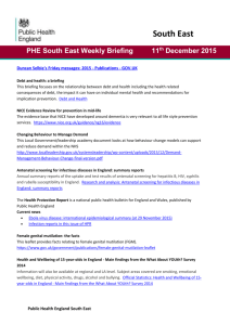 PHE South East Weekly Briefing 11 th December 2015
