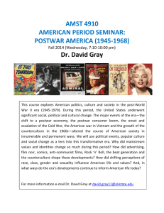 American Period Seminar: Post-War 1945-1970
