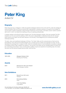 Peter King - The Leith Gallery