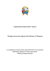 VPT Strategy - Visakhapatnam Port Trust