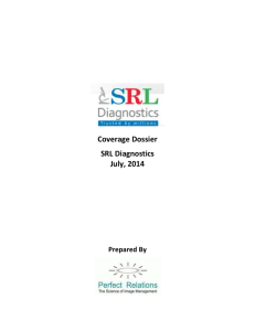 Coverage Dossier - SRL Diagnostics